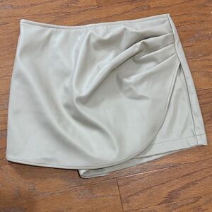 Forever 21 khaki Faux Leather Skort